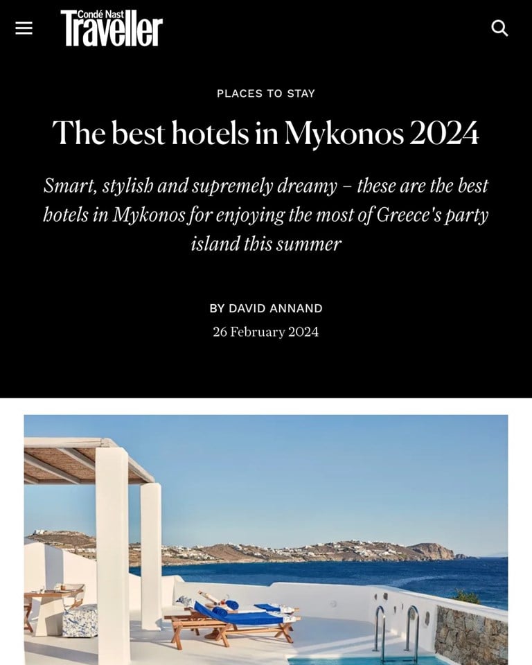 The Best Hotels In Mykonos 2024